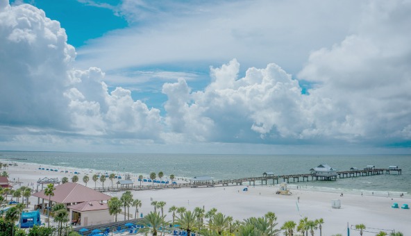 Clearwater Beach near Tarpon Springs Florida